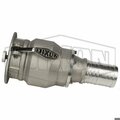 Dixon Vapor Recovery Coupler, 4 x 3 in Nominal, Coupler x Hose Shank End Style, 356T6 Aluminum, Domestic VR4030CS-SH